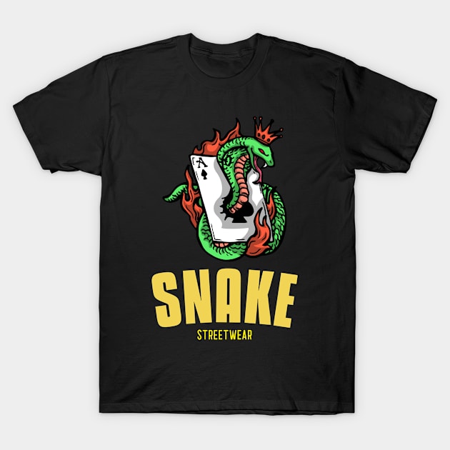 Snake streetwear T-Shirt by joshsmith